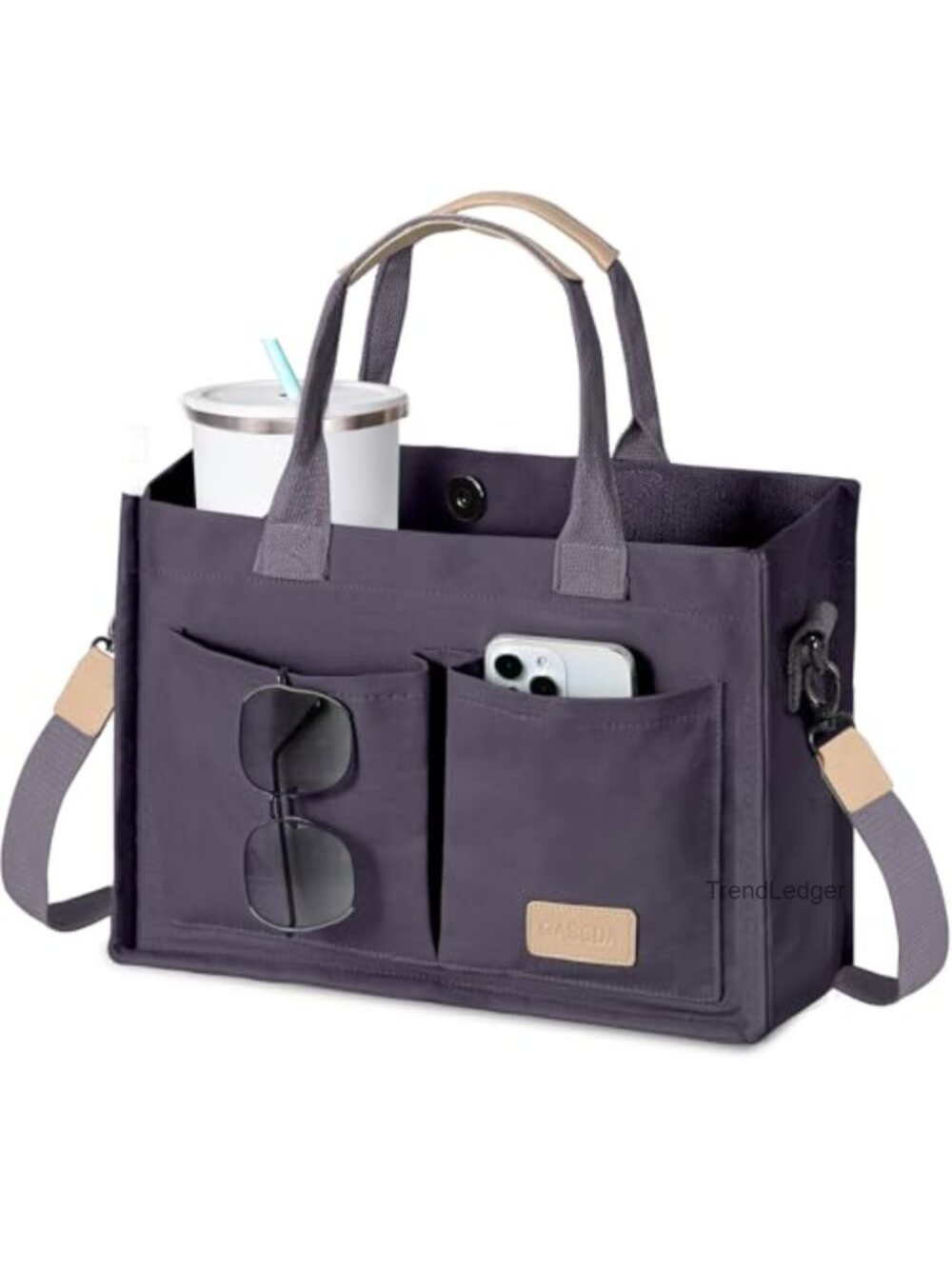 Waterproof Canvas Tote Bag Crossbody Satchel Work Travel Nurse Teacher